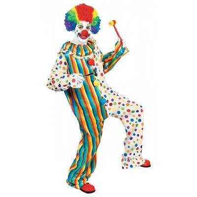 Costume-Clown Jumpsuit-Adult Standard