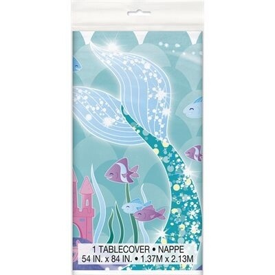Table Cover-Mermaid-54&#39;&#39;x84&#39;&#39;-Plastic