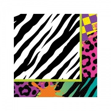 Napkins - BEV - Totally 80&#39;s - 16PK (2 PLY)- Discontinued/Final Sale