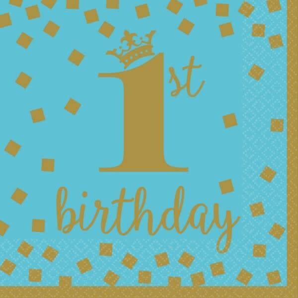 1st Birthday Boy Luncheon Napkins