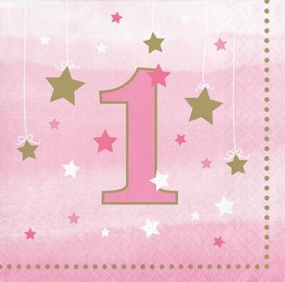 Bev Napkins-One Little Star Pink