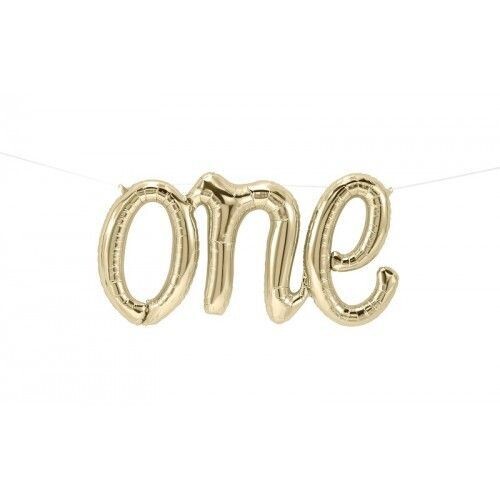 Foil Balloon - ONE Gold Air Fill