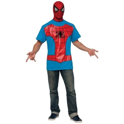 Costume-Spiderman T-shirt -Adult Large