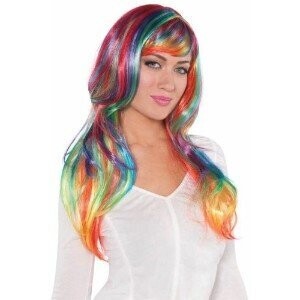 Wig-Glamorous-Rainbow-One Size