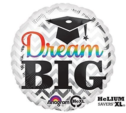 Foil Balloon-Graduation Dream Big-18&#39;&#39;