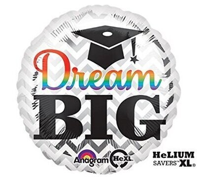 Foil Balloon-Graduation Dream Big-18&#39;&#39;