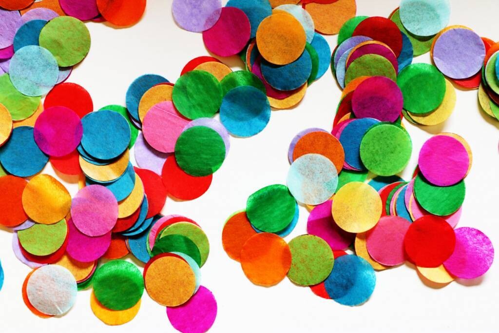 Confetti-Multi Color Tissue-1oz