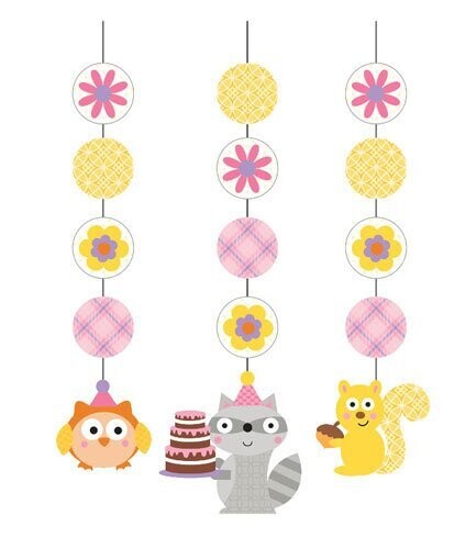 Hanging Cutouts - Happi Woodland Pink