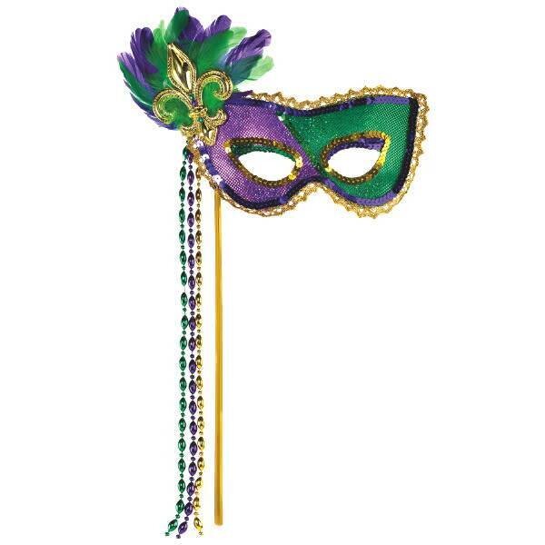 Mardi Gras Stick Mask