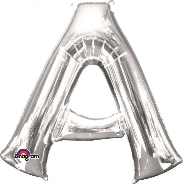 Foil Balloon - Silver A - 34&quot;
