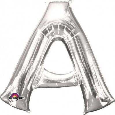 Foil Balloon - Silver A - 34&quot;