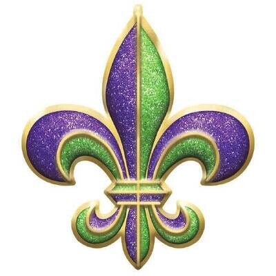 Glitter Sign - Mardi Gras