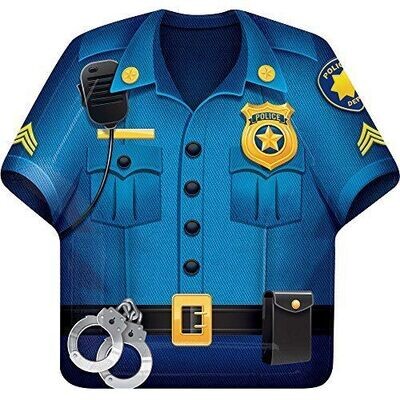 Plates-Police Party-9.75&#39;&#39;x9.25&#39;&#39;-Paper
