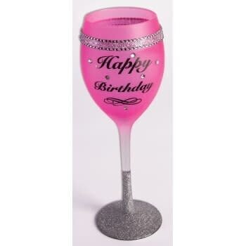 Wine Glass - Happy Birthday