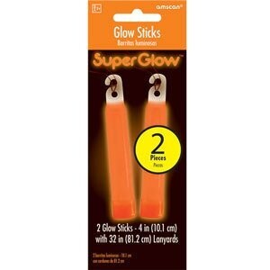 Glow Stick-Super-Orange-4&#39;&#39;-2pk