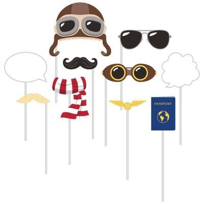 Photo Booth Props- Lil&#39; Flyer Airplane- 10pk