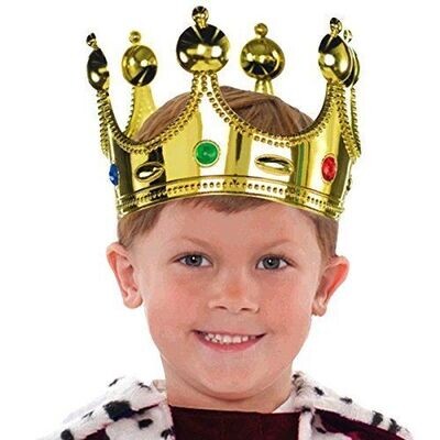 Jeweled Crown-Plastic-One Size Fits Most
