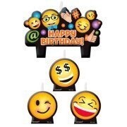 Candle Set-Emoji-4pk