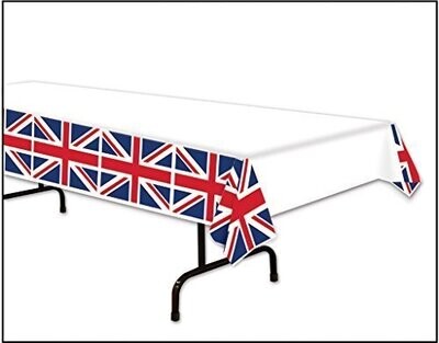 Table Cover-Union Jack-54&#39;&#39;x108&#39;&#39;-Plastic