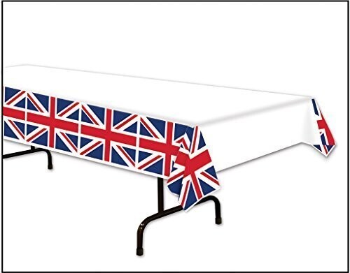 Table Cover-Union Jack-54&#39;&#39;x108&#39;&#39;-Plastic