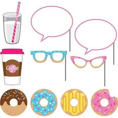 Photo Props-Donut Time-10&#39;&#39;-10pcs