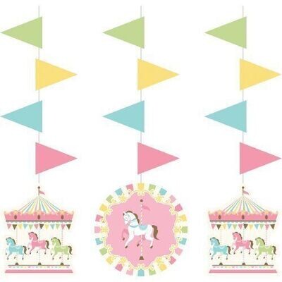 Hanging Cutouts-Carousel-36&#39;&#39;-3pk