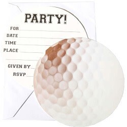 Invitations-Sport Fanatic- Golf-8pk