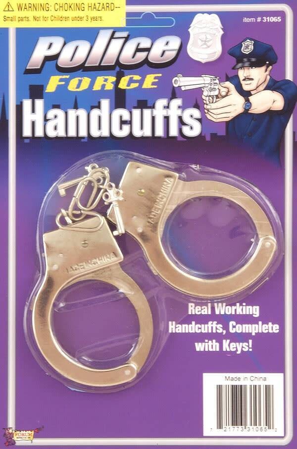 Police Force Handcuffs - 1pc