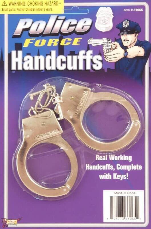 Police Force Handcuffs - 1pc