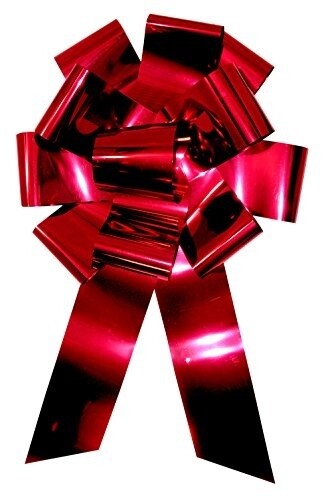 Big Gift Bow - Metallic Red