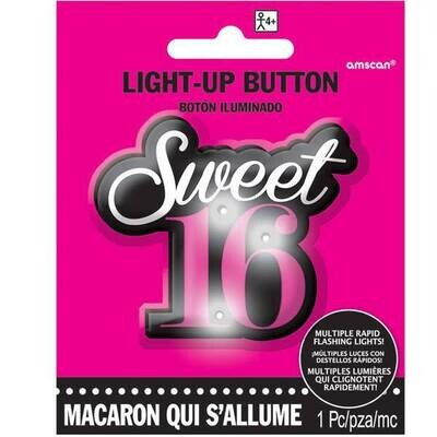 Flashing Button - Sweet 16