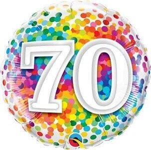 Foil Balloon - 70 Confetti-18&#39;&#39;