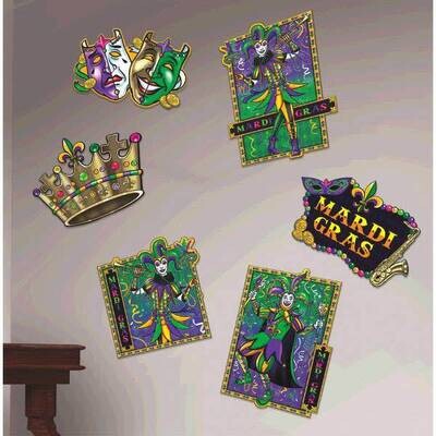 Mardi Gras Jumbo Cutouts