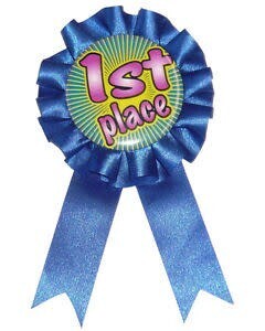 Award Ribbon - 1st Place Blue