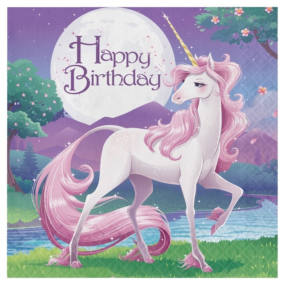 Luncheon Napkins- Unicorn Fantasy