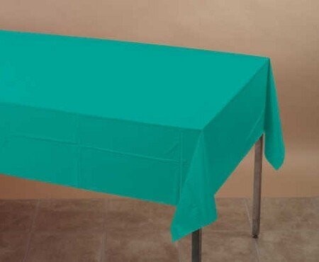 Plastic Rectangular TableCover - Teal Lagoon
