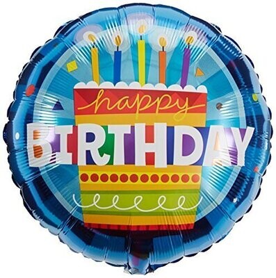 Foil Balloon-Happy Birthday Cake-18&#39;&#39;