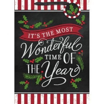 Christmas Gift Bag - Chalkboard XL