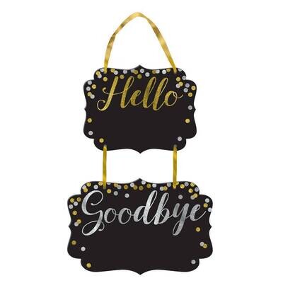 Wood Sign - Hello Goodbye