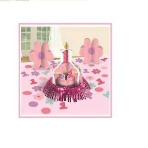 Table Decorating Kit-1st Birthday Pink