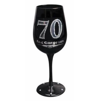 Wine Glass - 70 And Gorgeous