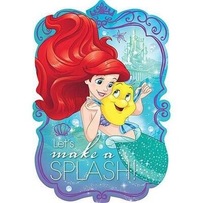 Invitations-Little Mermaid Ariel-8pk