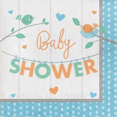 Napkins Baby shower - Hello Baby Boy- 16pk-2ply