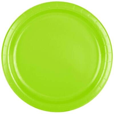 Plates LN- 24pc Fresh Lime 9in