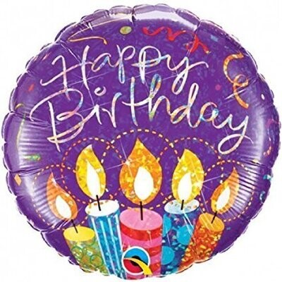 Foil Balloon-HBD Party Candles-18&#39;&#39;