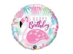 Foil Balloon - 18 inch - Happy Birthday Flamingo