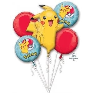 Foil Balloon - 5pck Bouquet - Pokemon Core