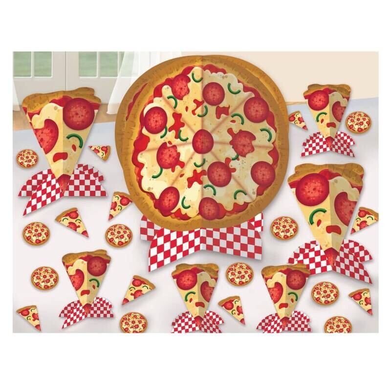 Table Decorating Kit- Pizza Party- 7pcs