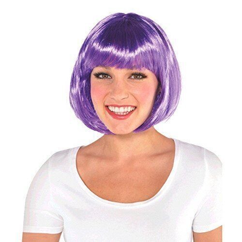 Wig-Bob Purple-One Size for All