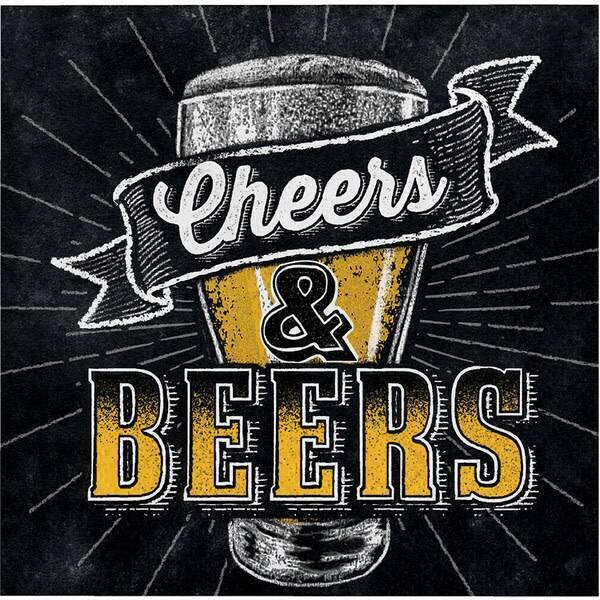 Napkins Bev - Beers and Cheers